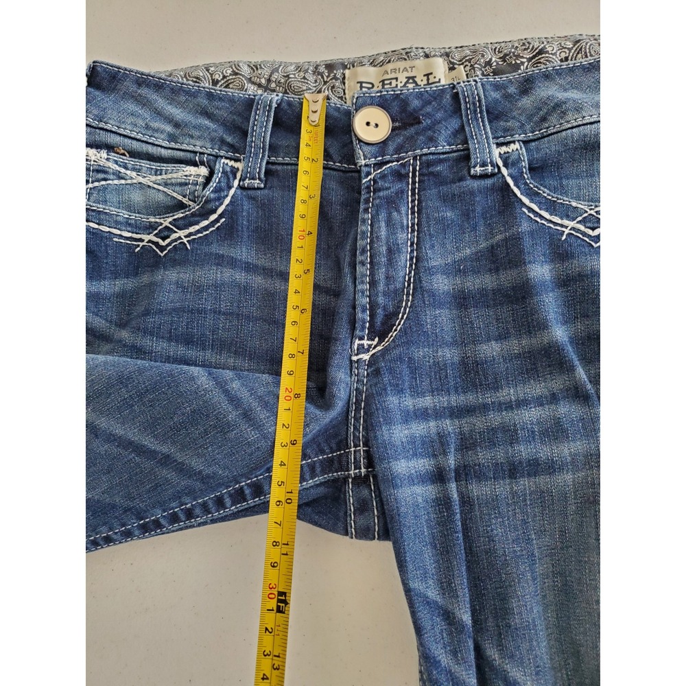 Ariat Womens Marine Mid Rise Boot Entwined‎ Jeans 31 Long Tall Embroidered - Picture 6 of 11